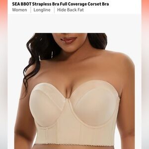 Strapless Tan Bra